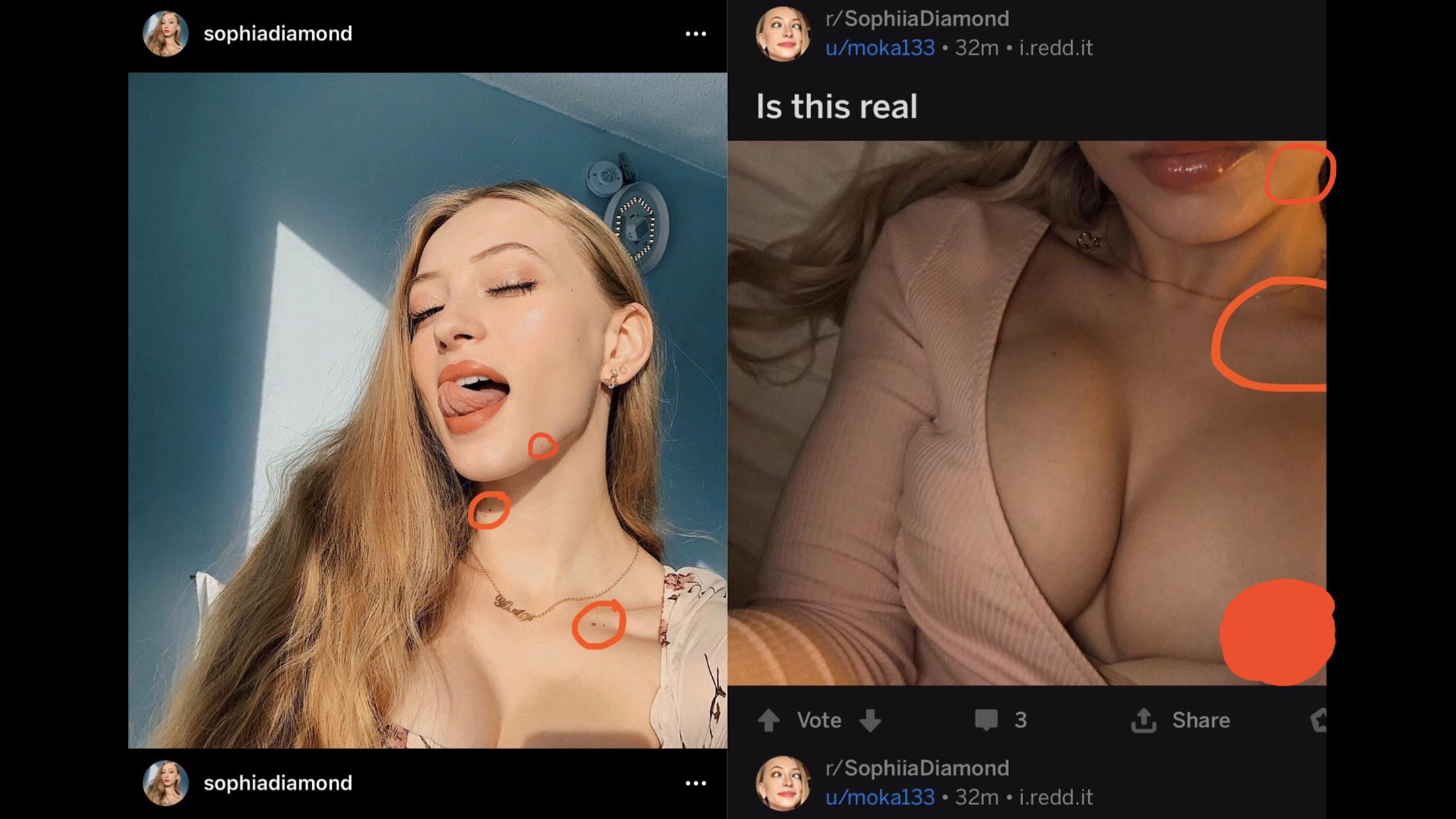 Tik Tok star Sophia Diamond sex tape and nudes photos leaks online from her...