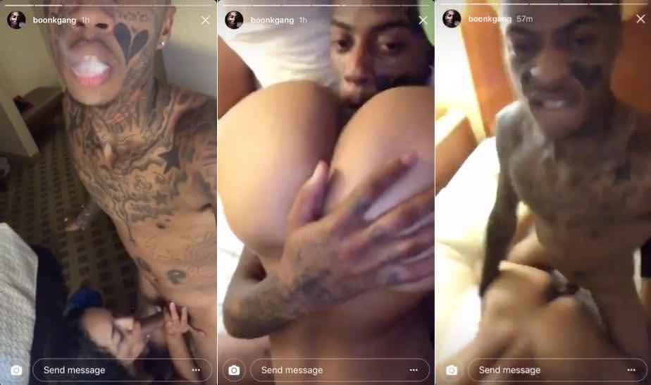 Boonk Gang sextape homemade porn with a thot leaks on social media, The vid...