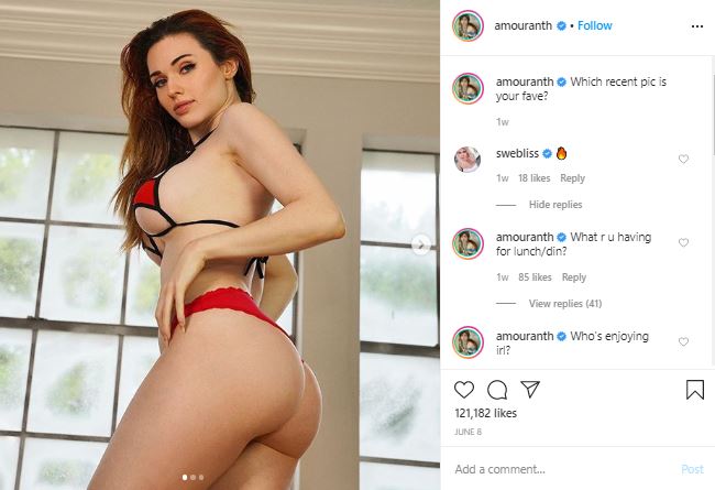 https://www.instagram.com/amouranth/ Amouranth Nude Tease ASMR Patreon Vide...