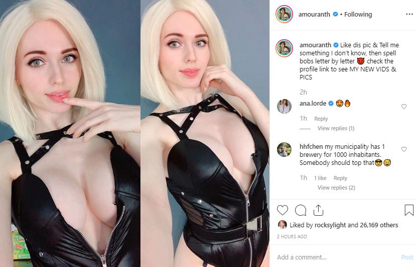 Amouranth – nude cosplay – Patreon leak ⋆ - Capture