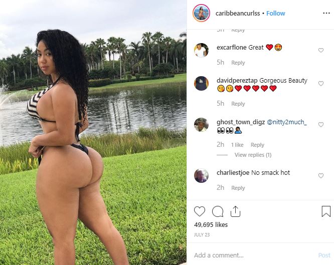 https://www.instagram.com/caribbeancurlss/ Caribbeancurlss is a big booty t...