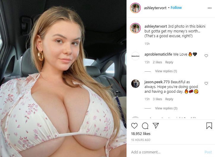 Ashley tervort lingerie nipple pinch onlyfans video leaked