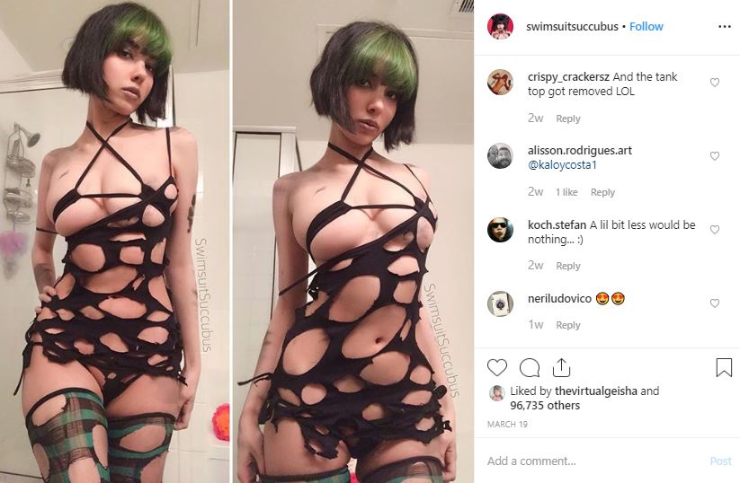 Swimsuitsuccubus – White Swimsuit – Patreon leak ⋆ - Capture