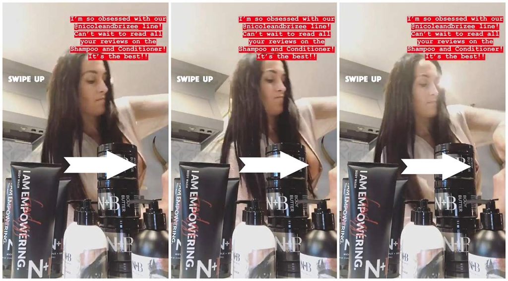 Nikki Bella Nip Slip on Instagram Story - Nikki Bella Nip Slip Oops