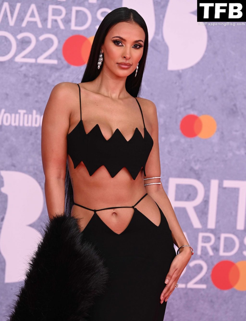 Top Molly Rainford Flaunts Her Sexy Boobs At The BRIT Awards 2022