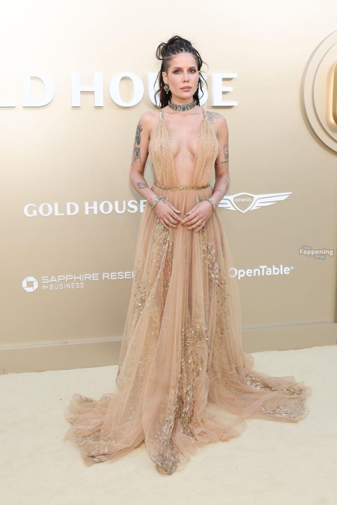 Halsey Flashes Her Nude Tits in a See-Through Dress (47 Photos) 41