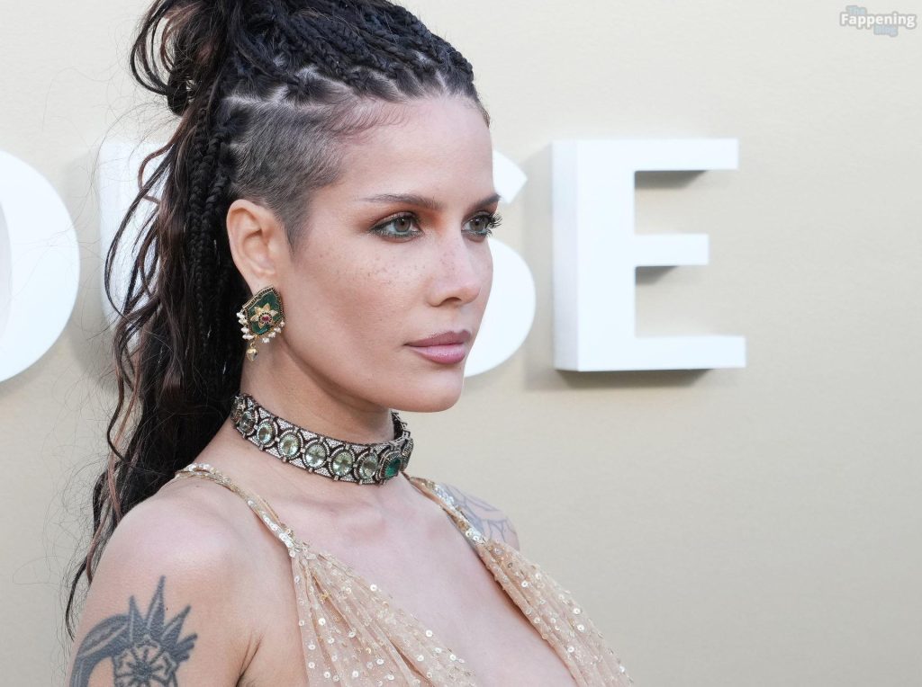 Halsey Flashes Her Nude Tits in a See-Through Dress (47 Photos) 19