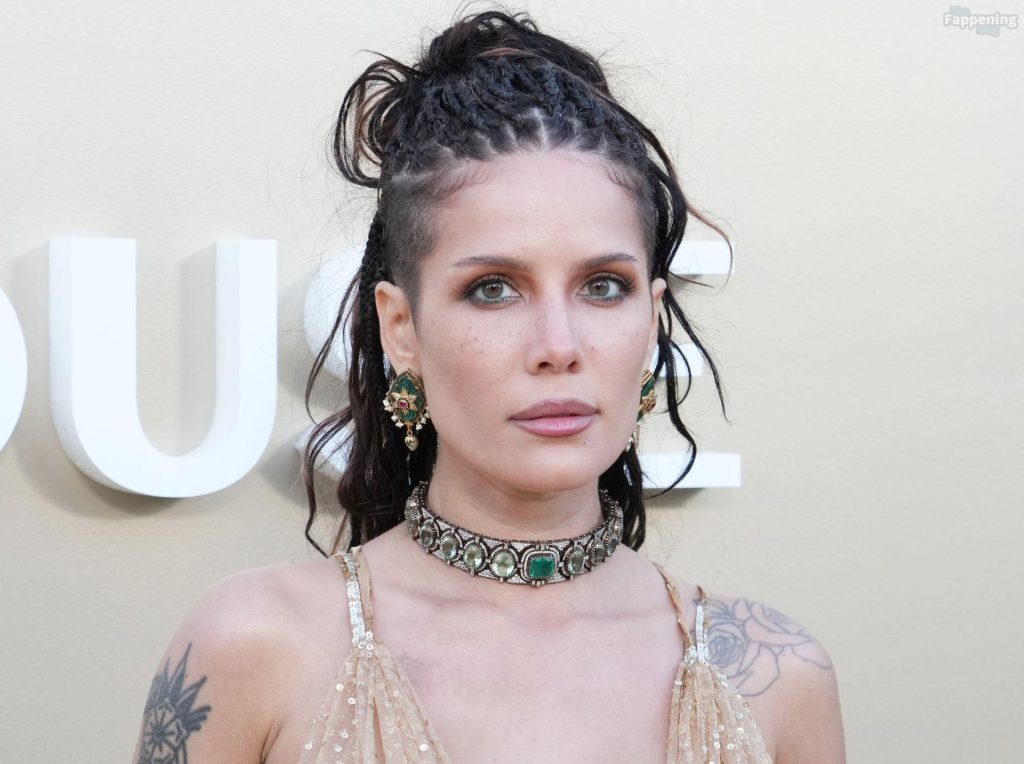 Halsey Flashes Her Nude Tits in a See-Through Dress (47 Photos) 21