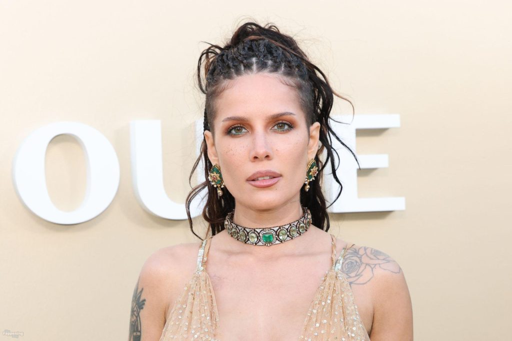 Halsey Flashes Her Nude Tits in a See-Through Dress (47 Photos) 46