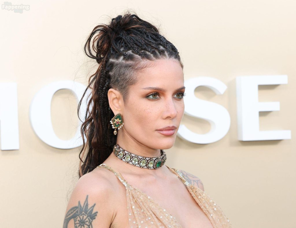 Halsey Flashes Her Nude Tits in a See-Through Dress (47 Photos) 45
