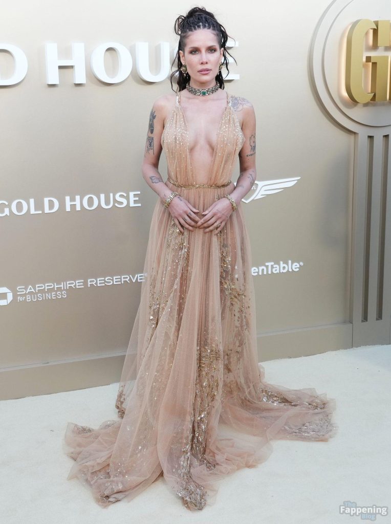 Halsey Flashes Her Nude Tits in a See-Through Dress (47 Photos) 36